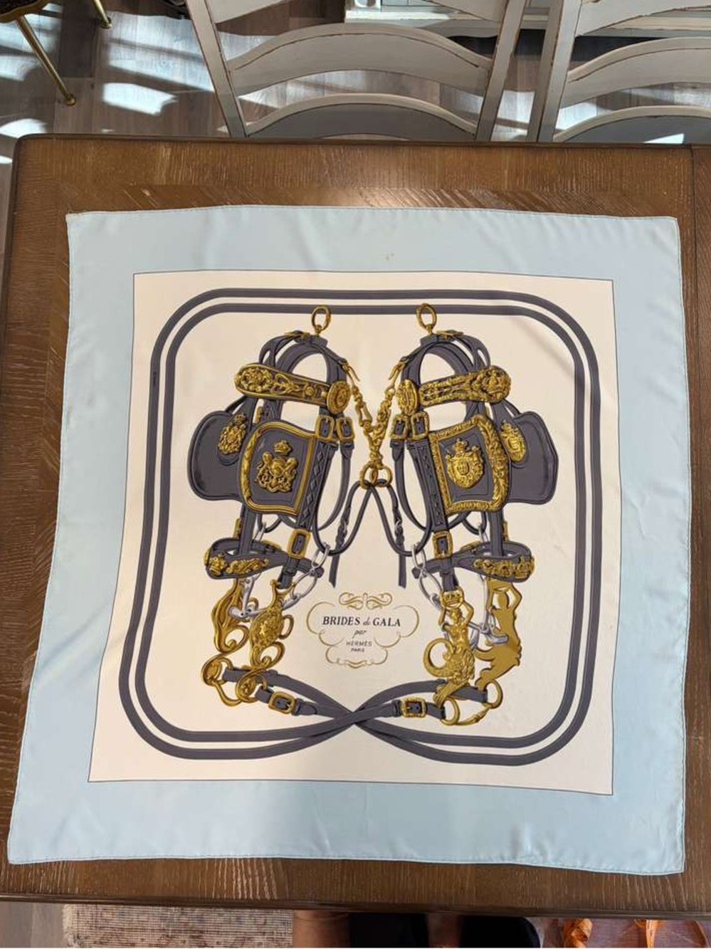 HERMES BRIDES de GALA Carre 90 Silk 100% Scarf